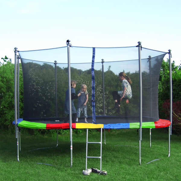 Siatka do trampoliny wewnętrzna z osłoną na sprężyny 426 cm 14 FT 8 słupków