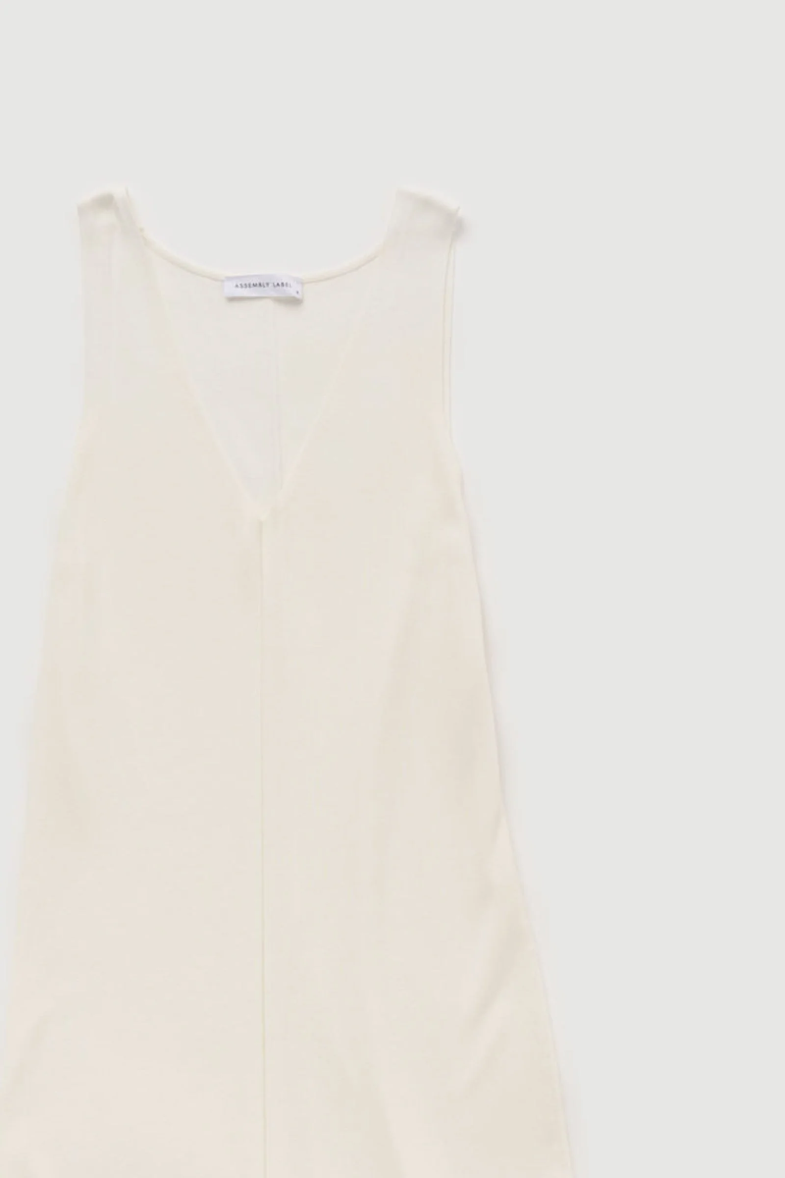 Re-Worn Womens Cotton Blend Textured Slip Dress