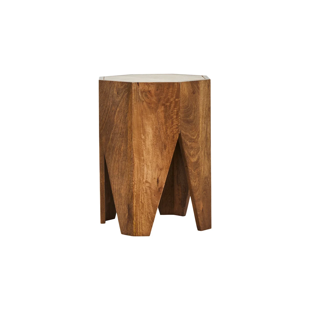 House Doctor - Okta Hocker, H 45 cm, natur