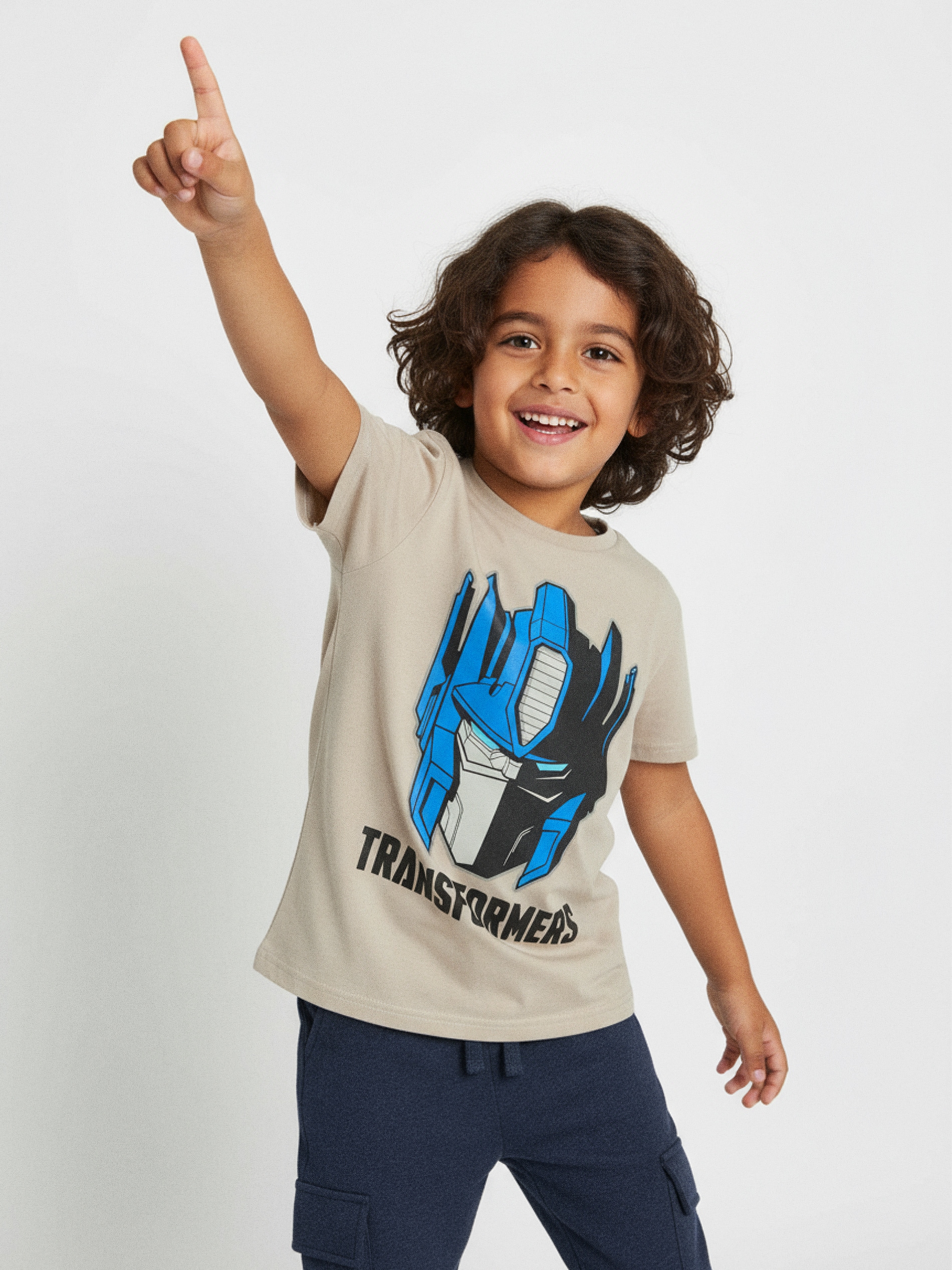 Bawełniana koszulka z nadrukiem Transformers