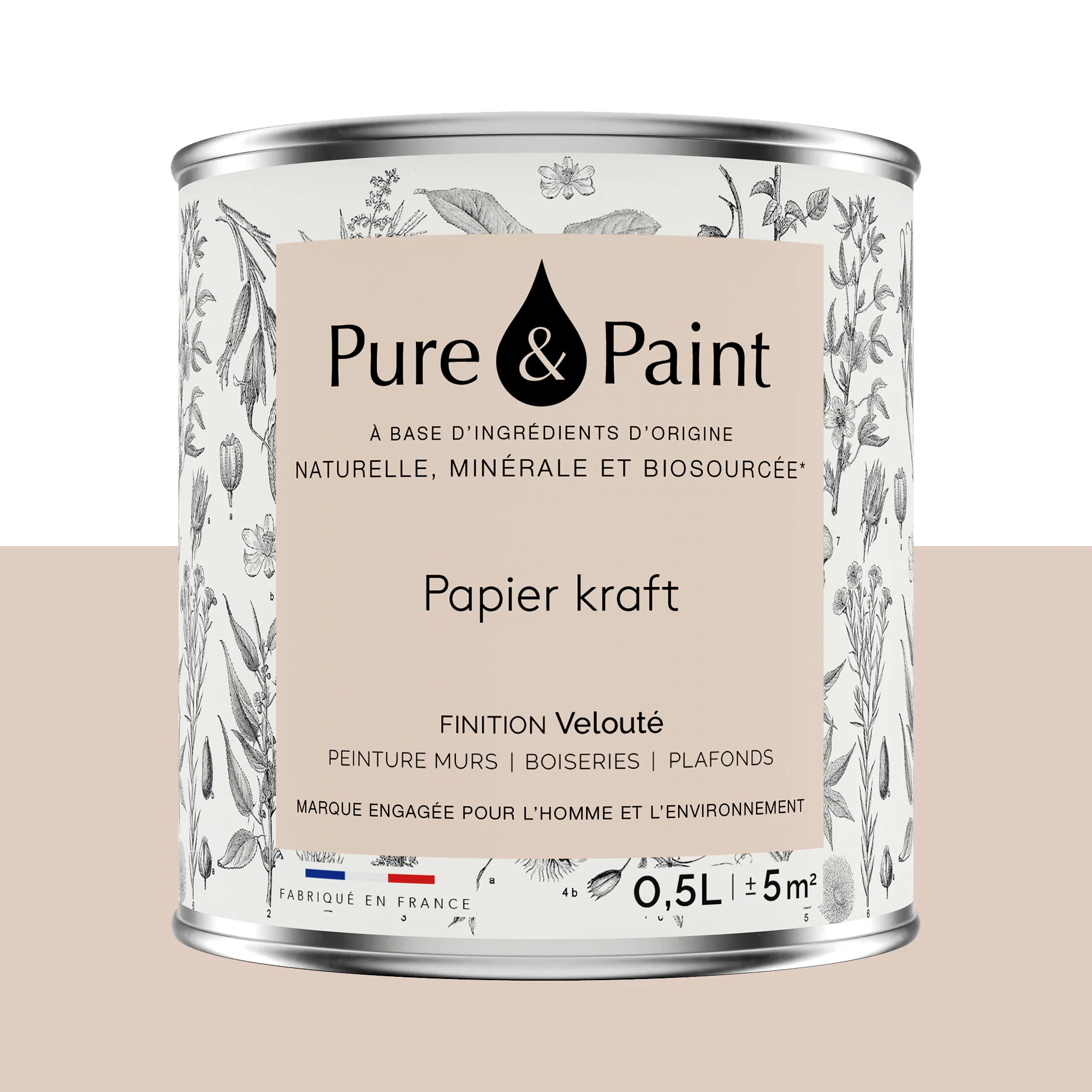 Pure and Paint Peinture Peinture papier kraft 0,5 L