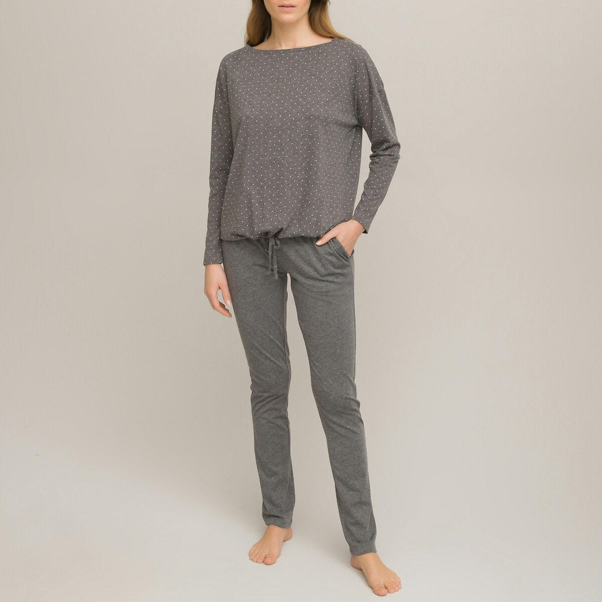 Pyjama en maille, manches longues