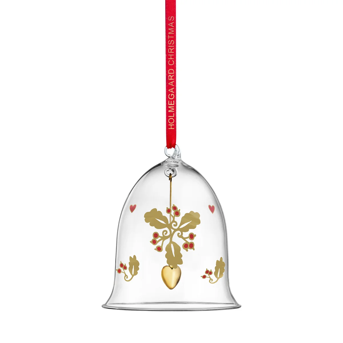 Holmegaard - Weihnachtsglocke 2022, H 10,5 cm, klar