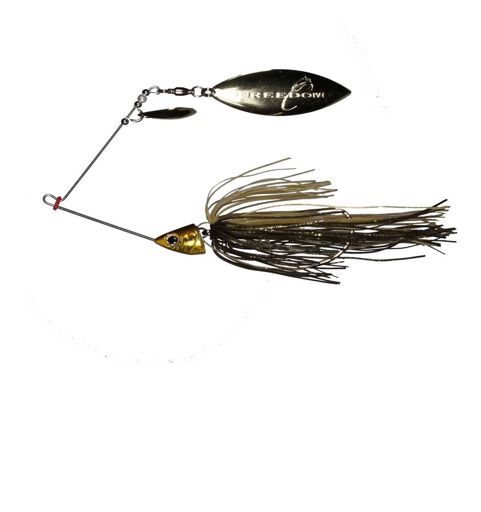 Freedom Tackle Spinner Bait Willow/Colorado Spinerbait, 1/2-oz