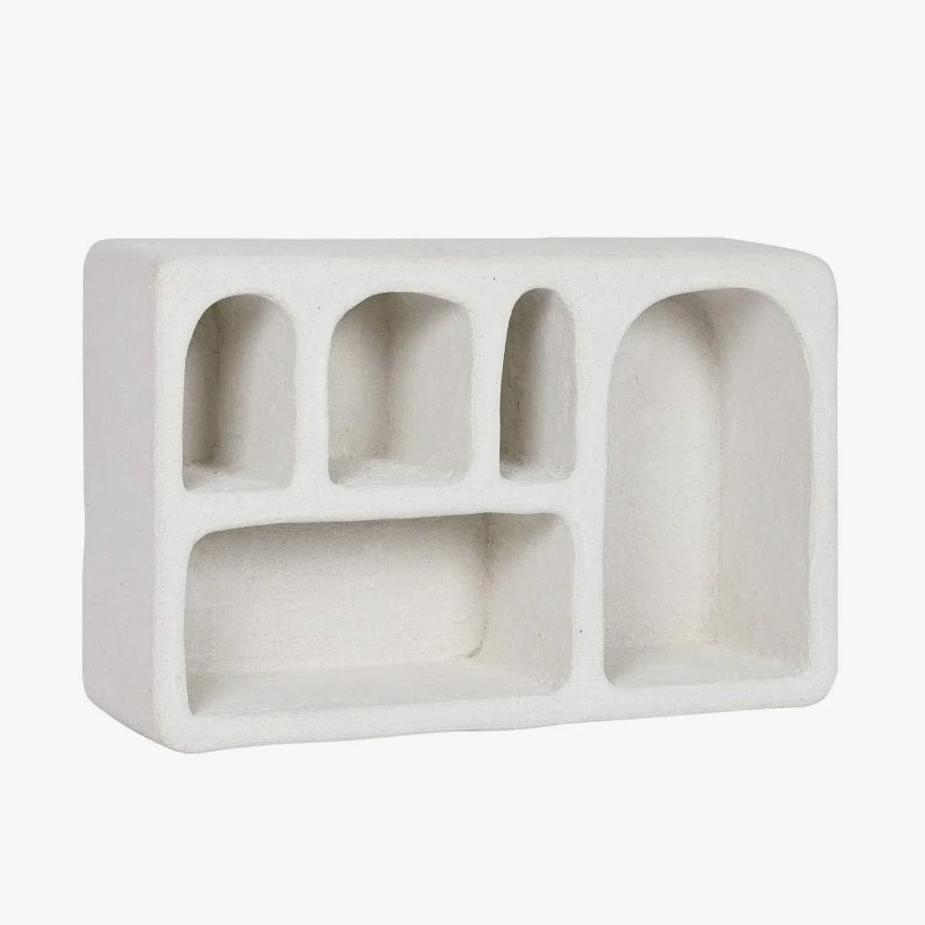 Estante de Parede Retangular Branca ZENA