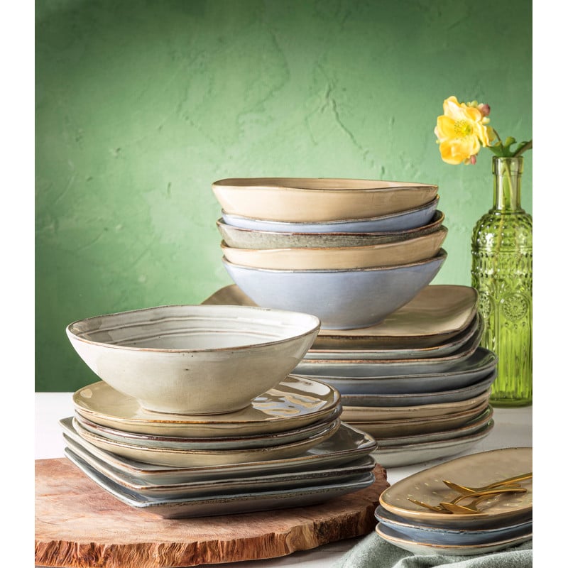 Schaal Toscane - lichtblauw - &Oslash;24 cm