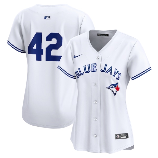 Toronto Blue Jays Nike Women's 2024 Jackie Robinson Day Home Limited Jersey – White