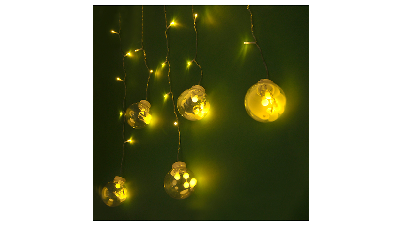Kurtyna Wish Balls 108 LED z timerem ciepła barwa światła