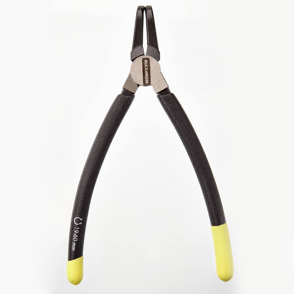 MAXIMUM Bent Snap Ring Pliers, Soft Vinyl Grip Handles, Colour Coded Tips, External, 7-in