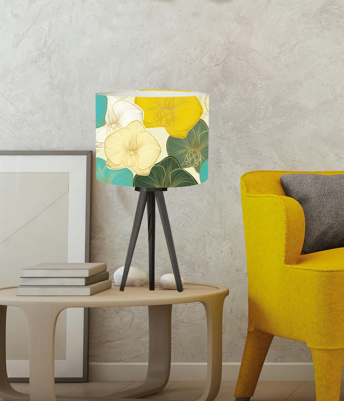 FLORAL - Abat-jour Chevet Floral Changpa D: 25 x H: 20