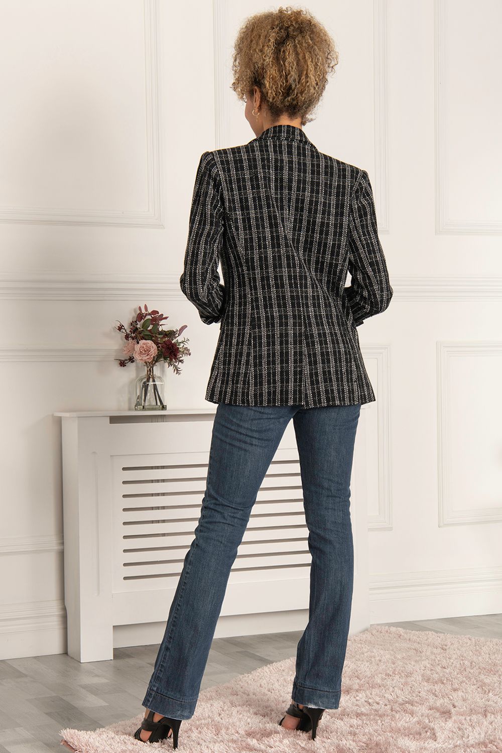 Jolie Moi Sloane Tweed Military Jacket