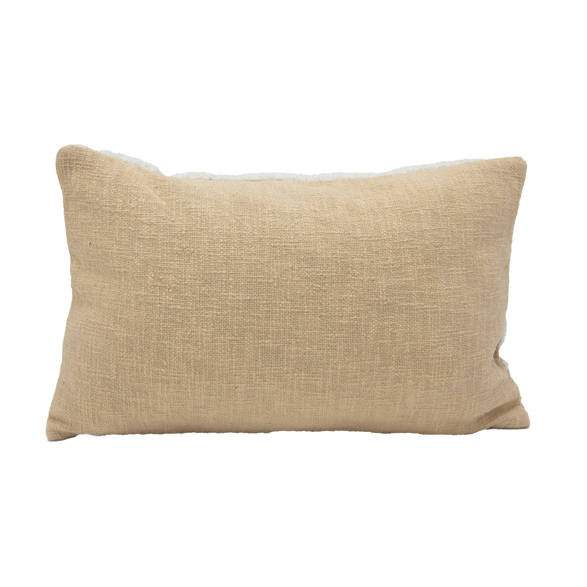 Coussin rectangulaire feuilles tuftées