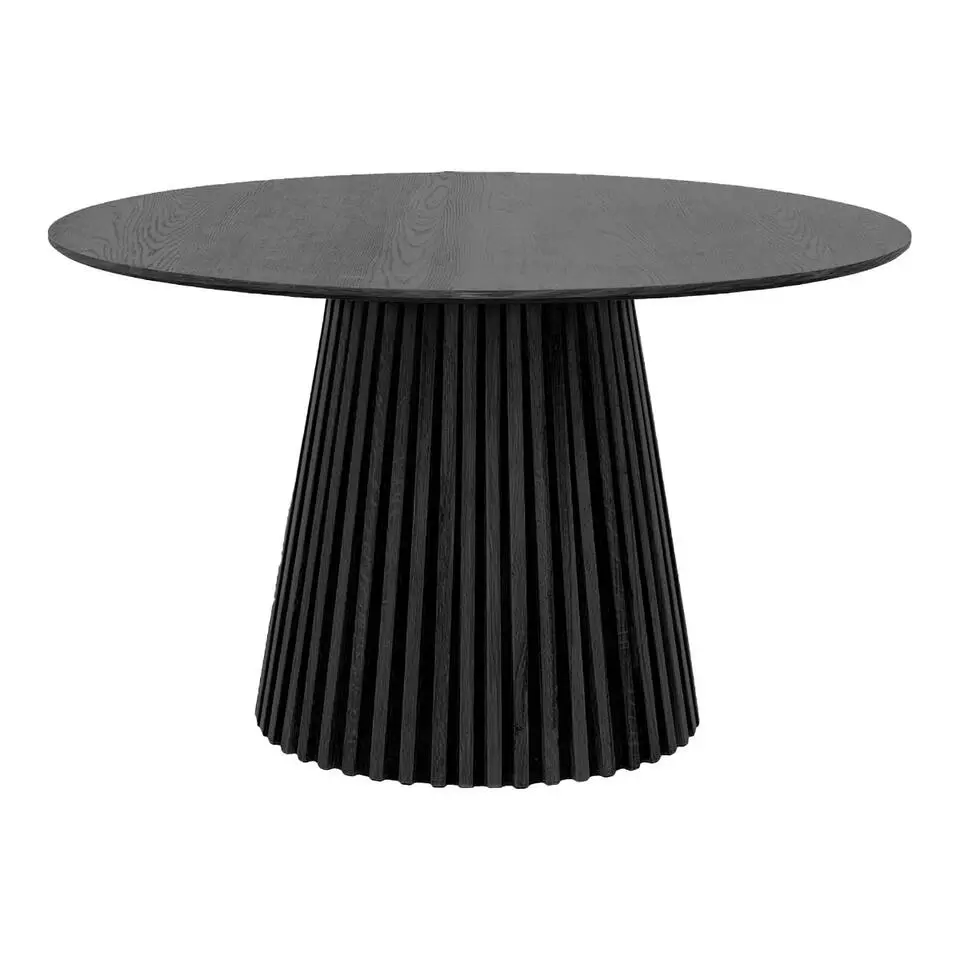 Hioshop Osaka eetkamertafel &Oslash;120cm zwart