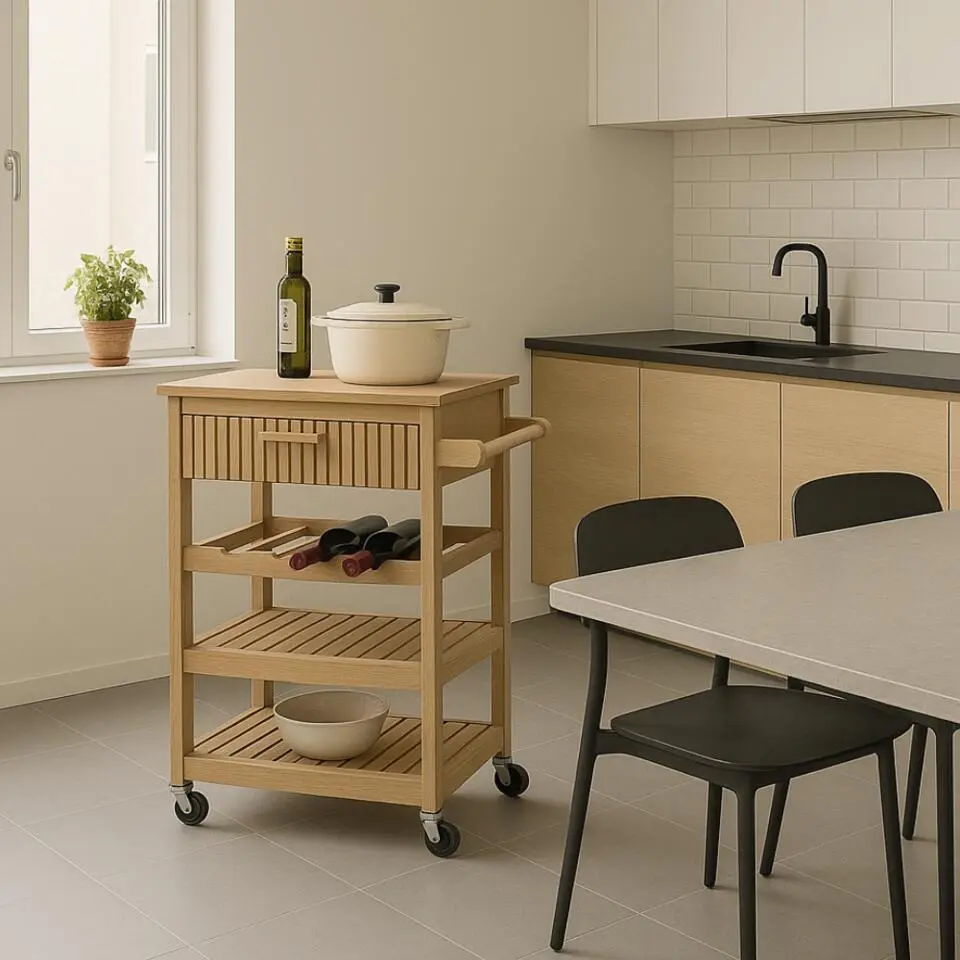 MISOU Keukentrolley Klaus - Bruin