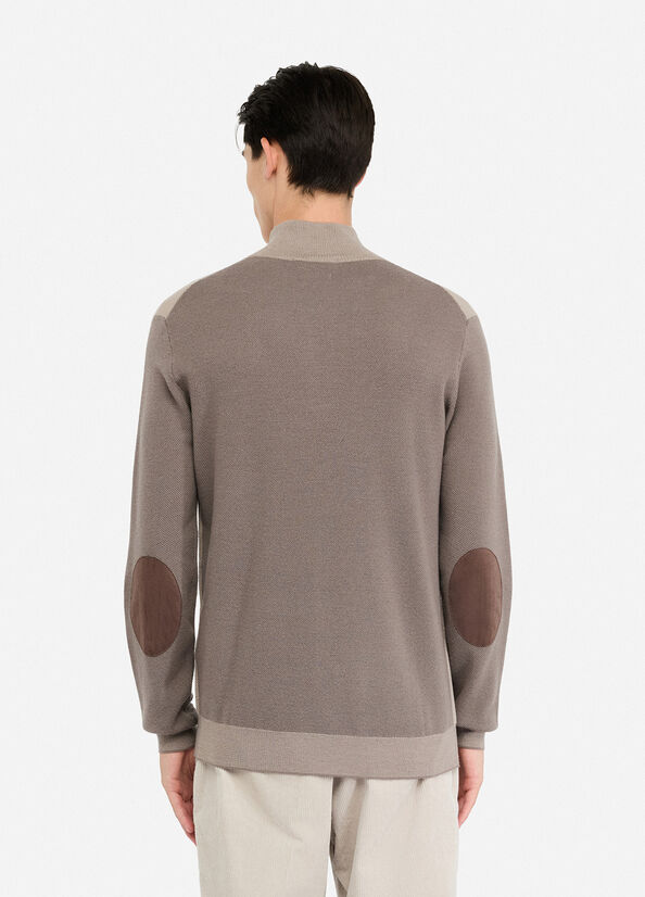 Maglia in lana con zip