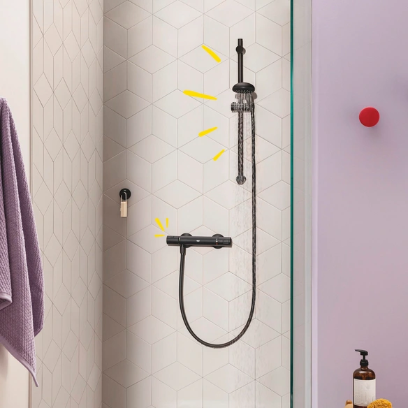 Thermostat-Brausebatterie »Precision Start«, matt schwarz