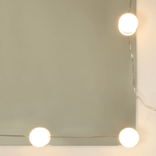 NNEVL Dressing Table with LED Sonoma Oak 60x40x140 cm