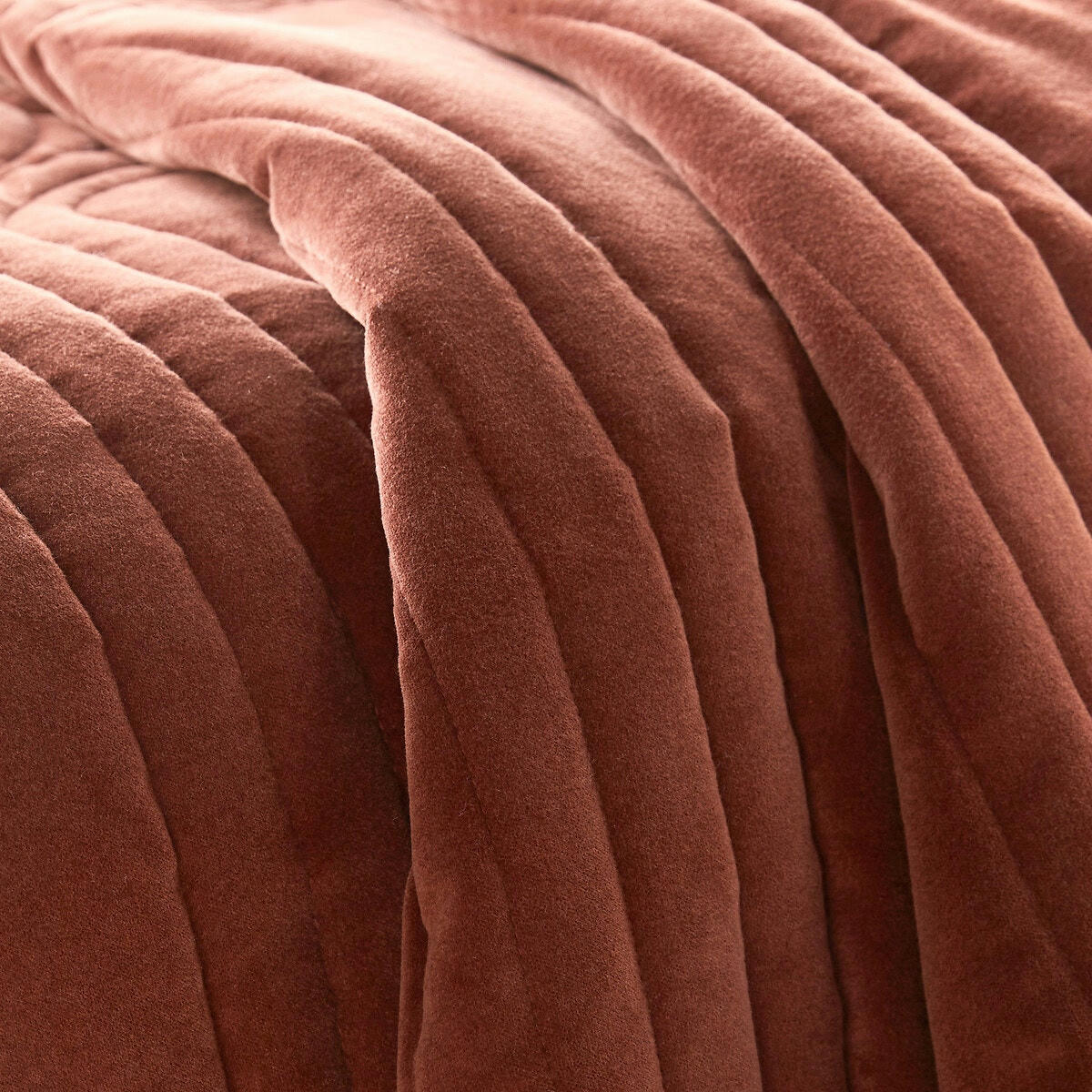 Couvre-lit matelassé, velours coton, Honorine