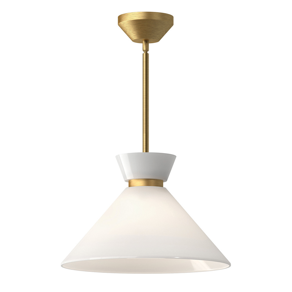 Lampa wisząca szczotkowany złoto-opalowy HALSTON 1xE27x60W Alora Mood