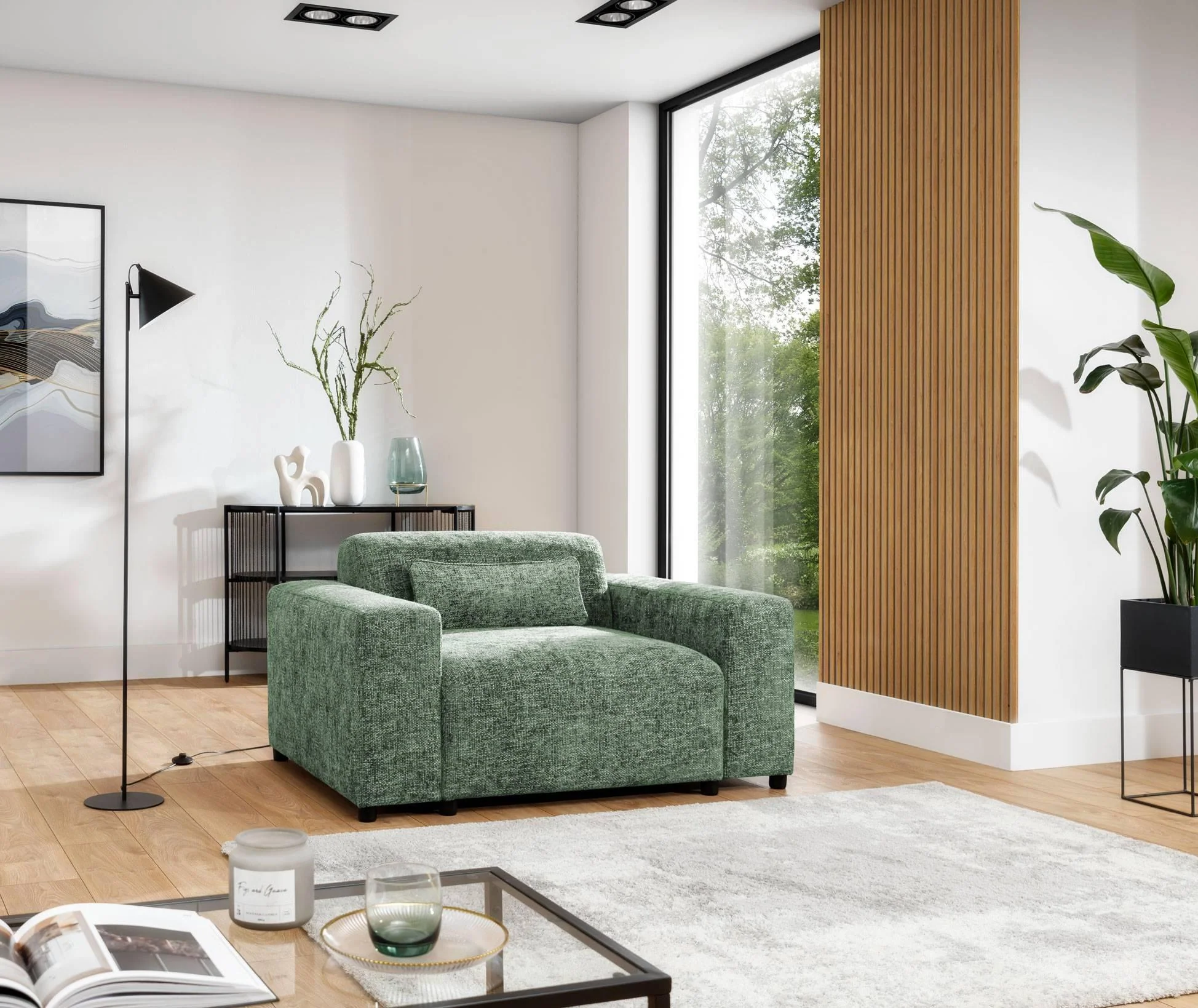 Fauteuil Rizza chenille