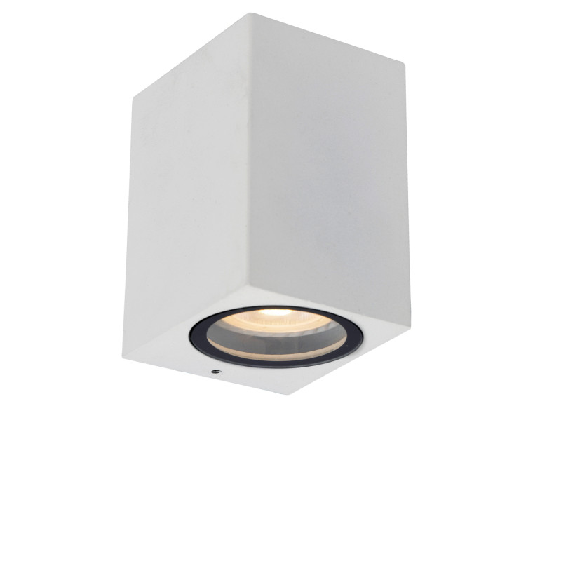 Applique extérieure Zaro blanche dimmable GU10 35 W LUCIDE