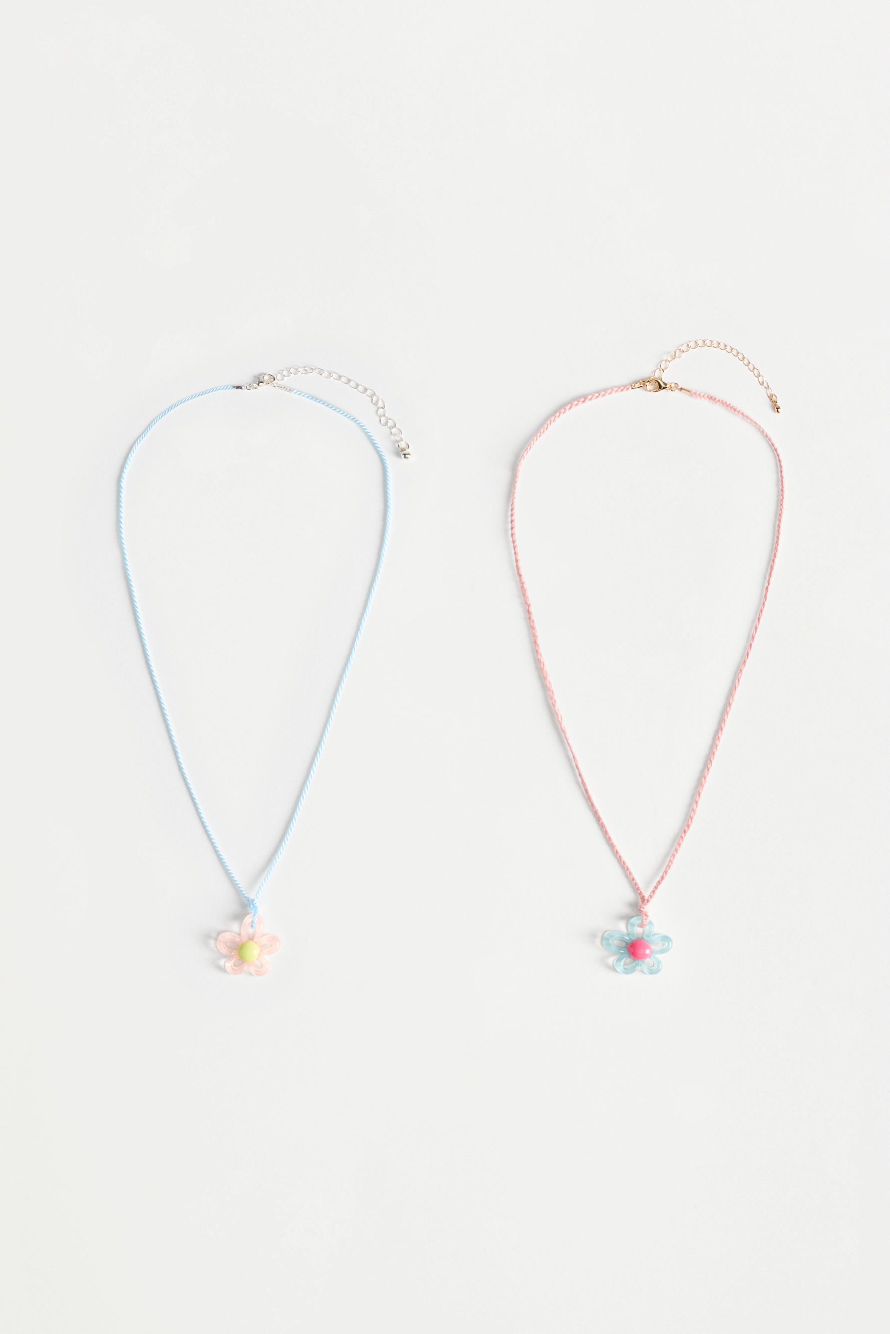 Collares colgante flor (Pack 2)