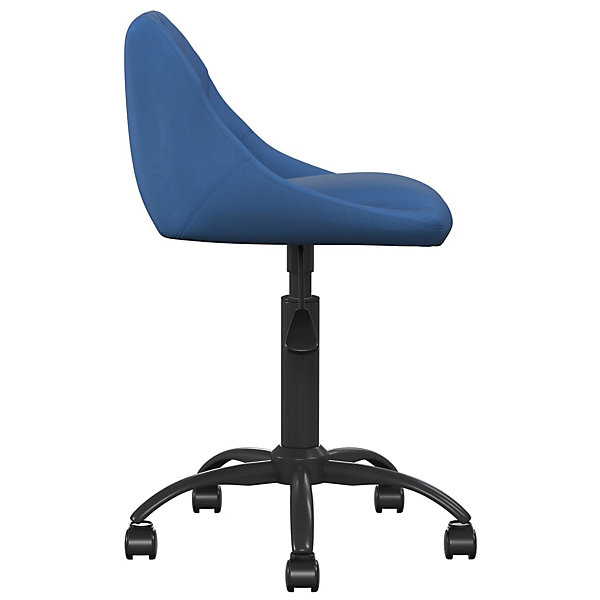Chaise de bureau Bleu Velours vidaXL