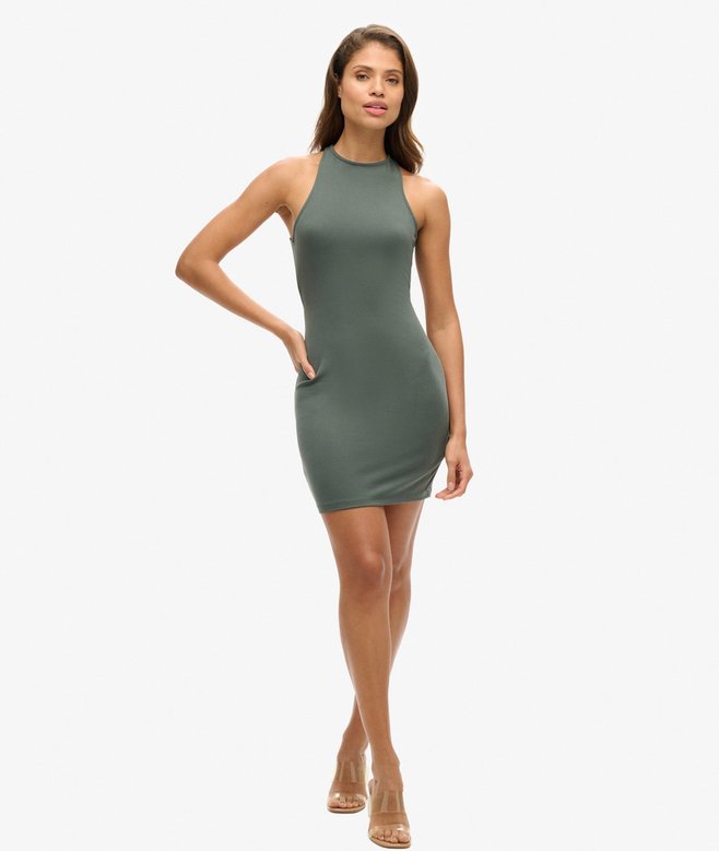 Cross Back Mini Bodycon Dress