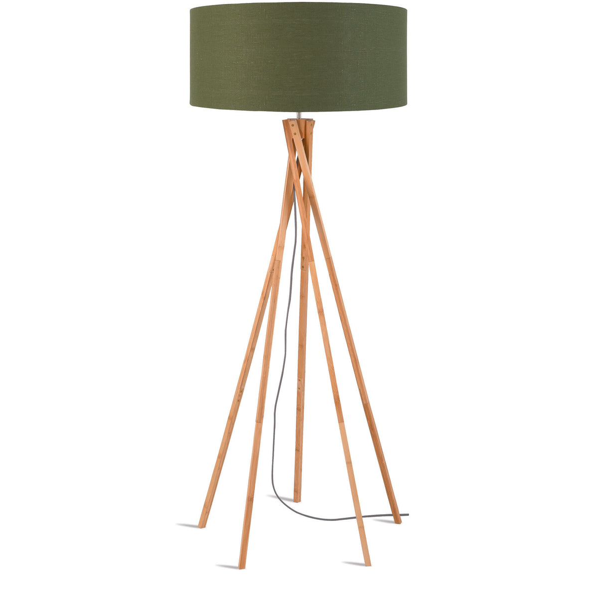 GOOD&MOJO vloerlamp Kilimanjaro - groen - Ø60cm