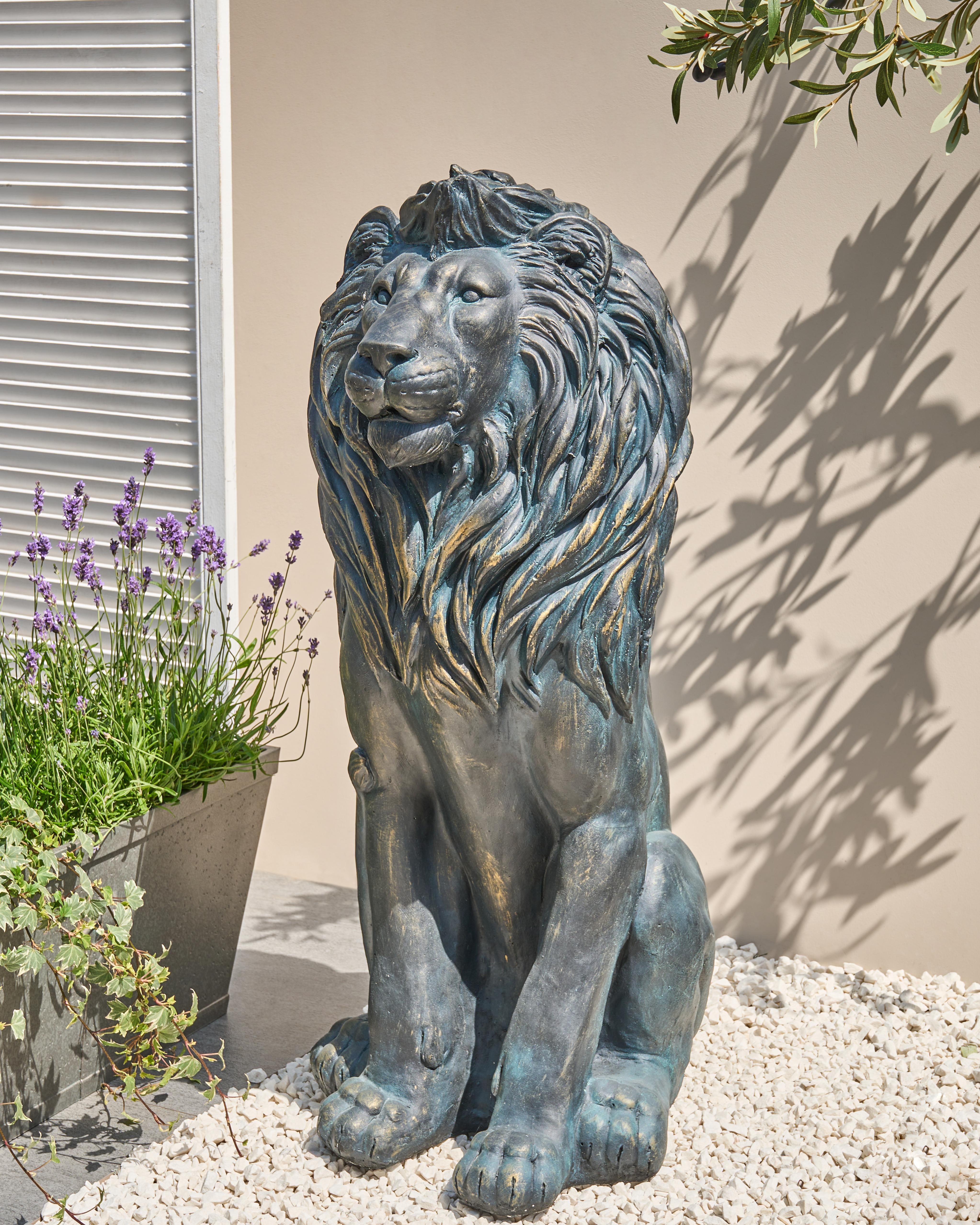 Garden Statue DAKAR Lion Brown