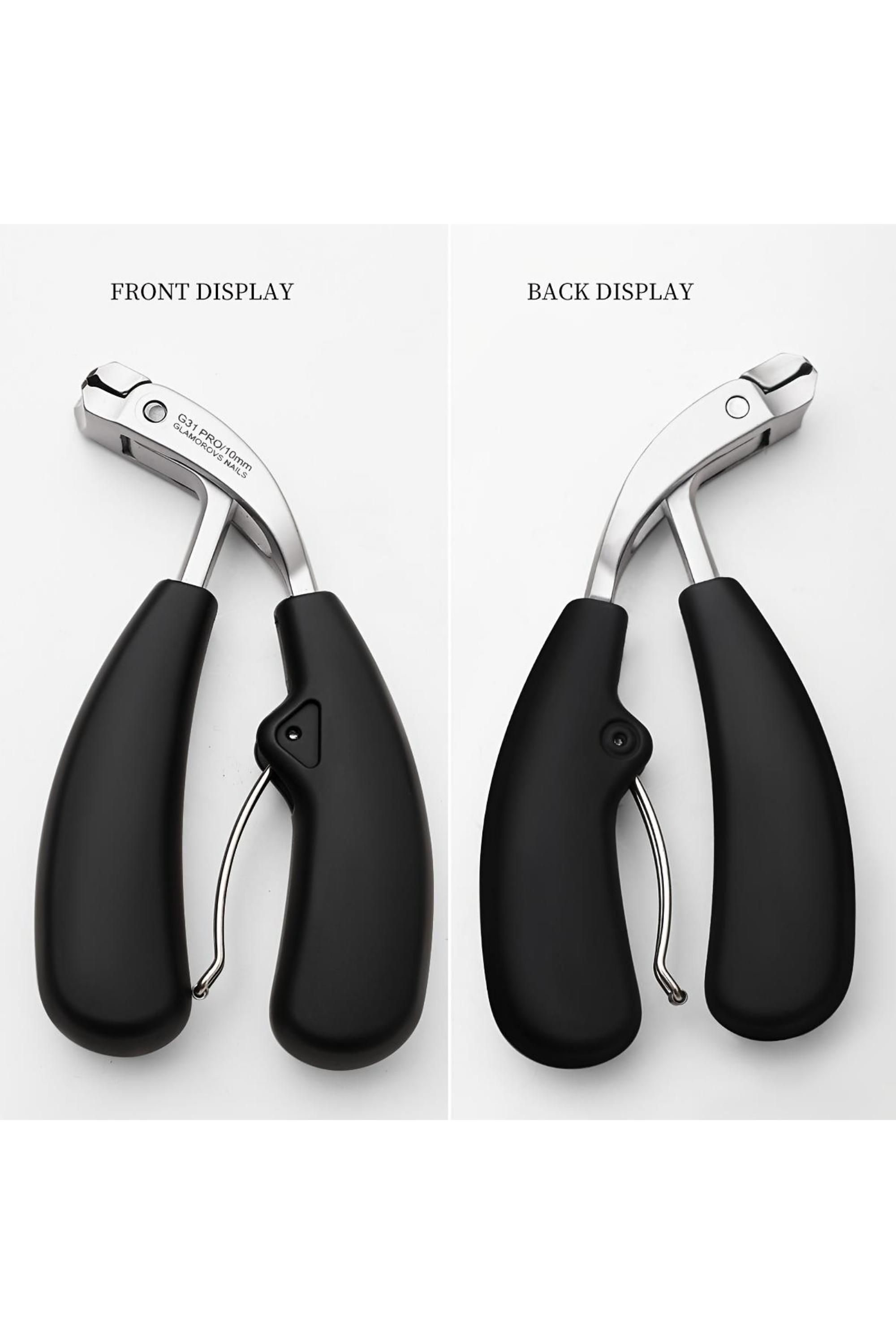 Dyzi Premium Nail Clippers Stainless Steel Concave Blade Silver