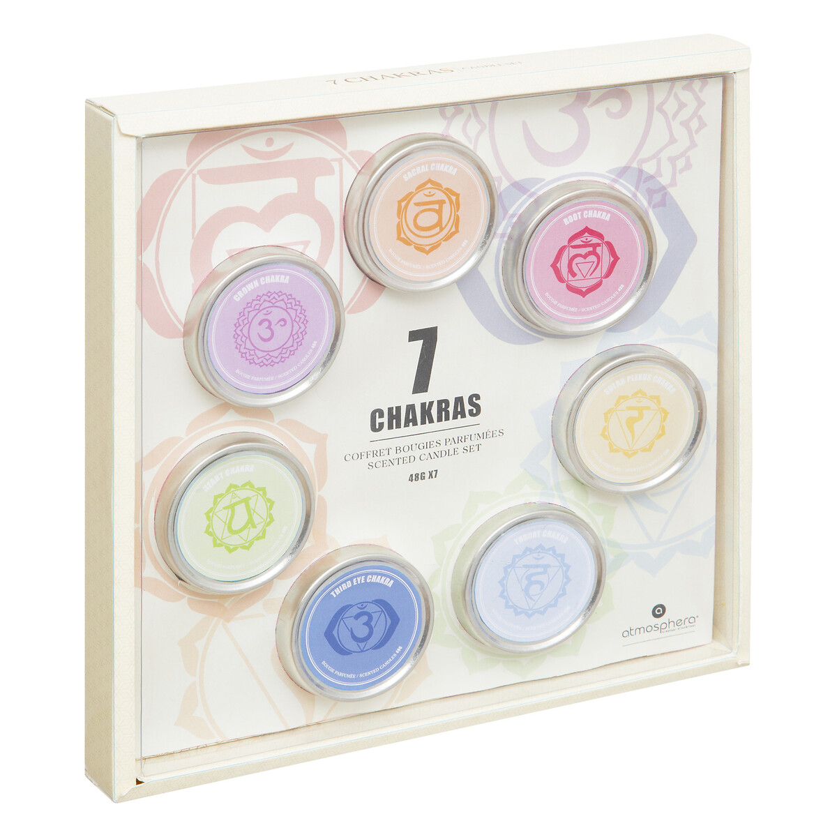 7-candle set "Chakra" 26x26 cm