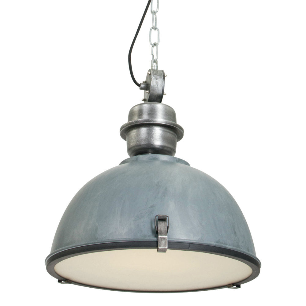 Steinhauer hanglamp industrieel - 1 lichts - 42x 145 cm - grijs