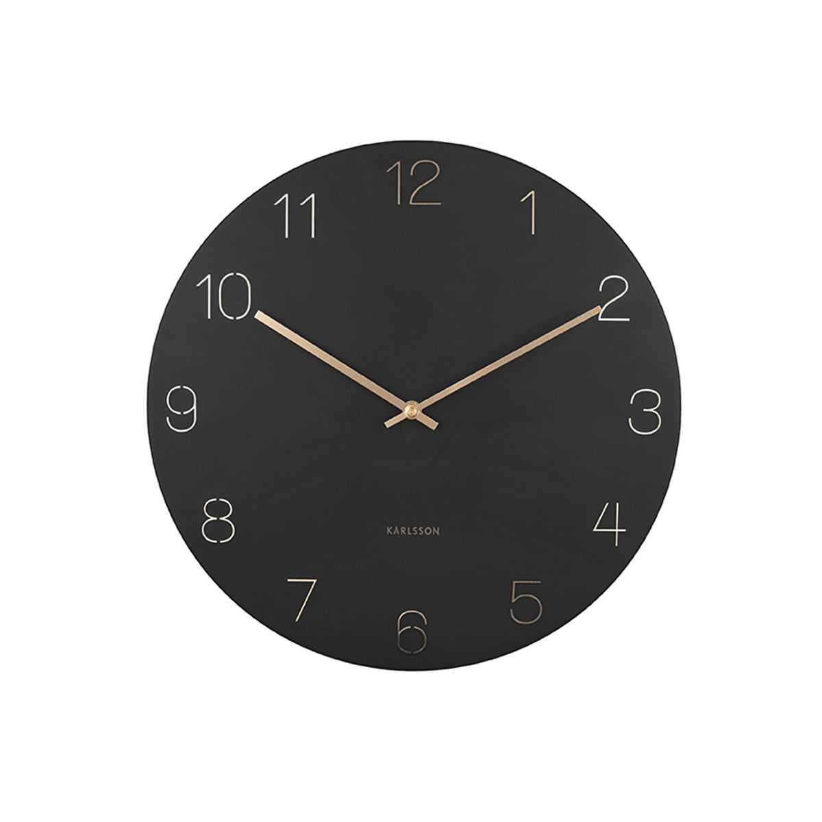 Karlsson wandklok Charm - zwart - Ø40cm