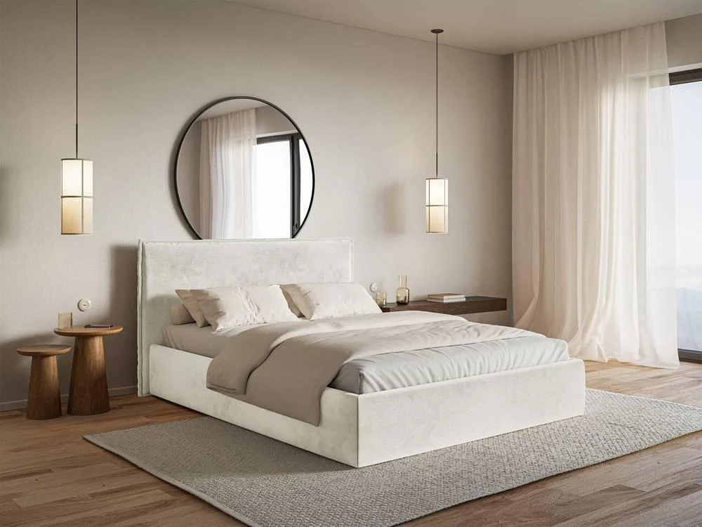 Bedframe Esmay velvet 200 x 200 cm