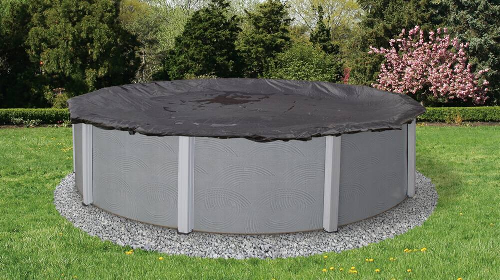 Blue Wave Round Above Ground Gold Pool Winter Cover, 18-ft