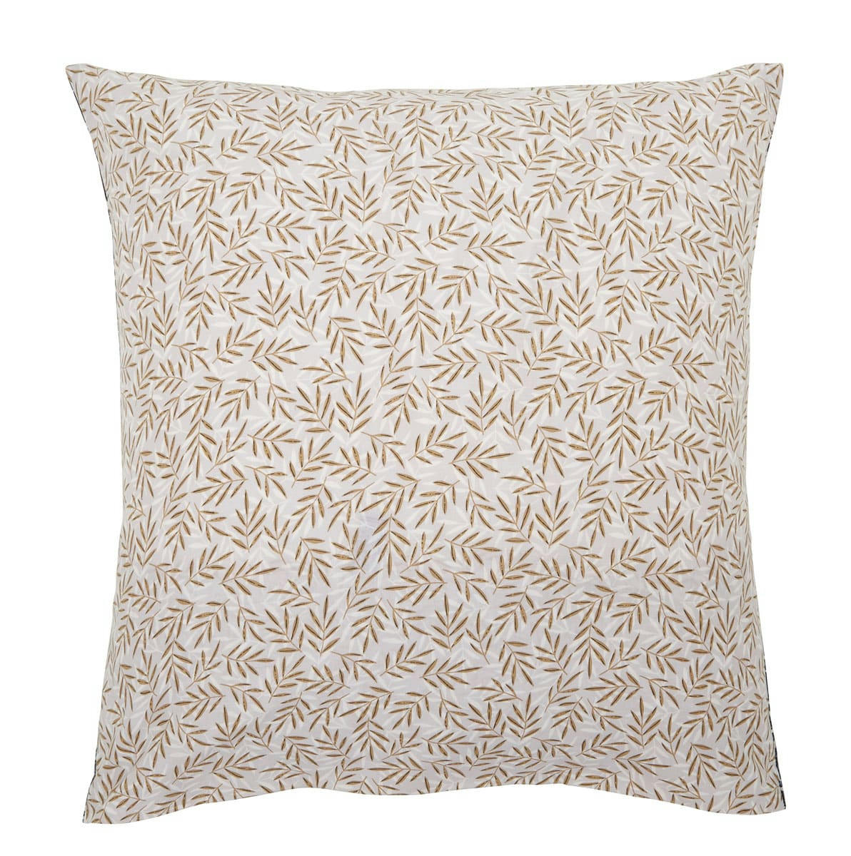 MARGOT - Taie d'oreiller en lyocell bleu et beige 63x63