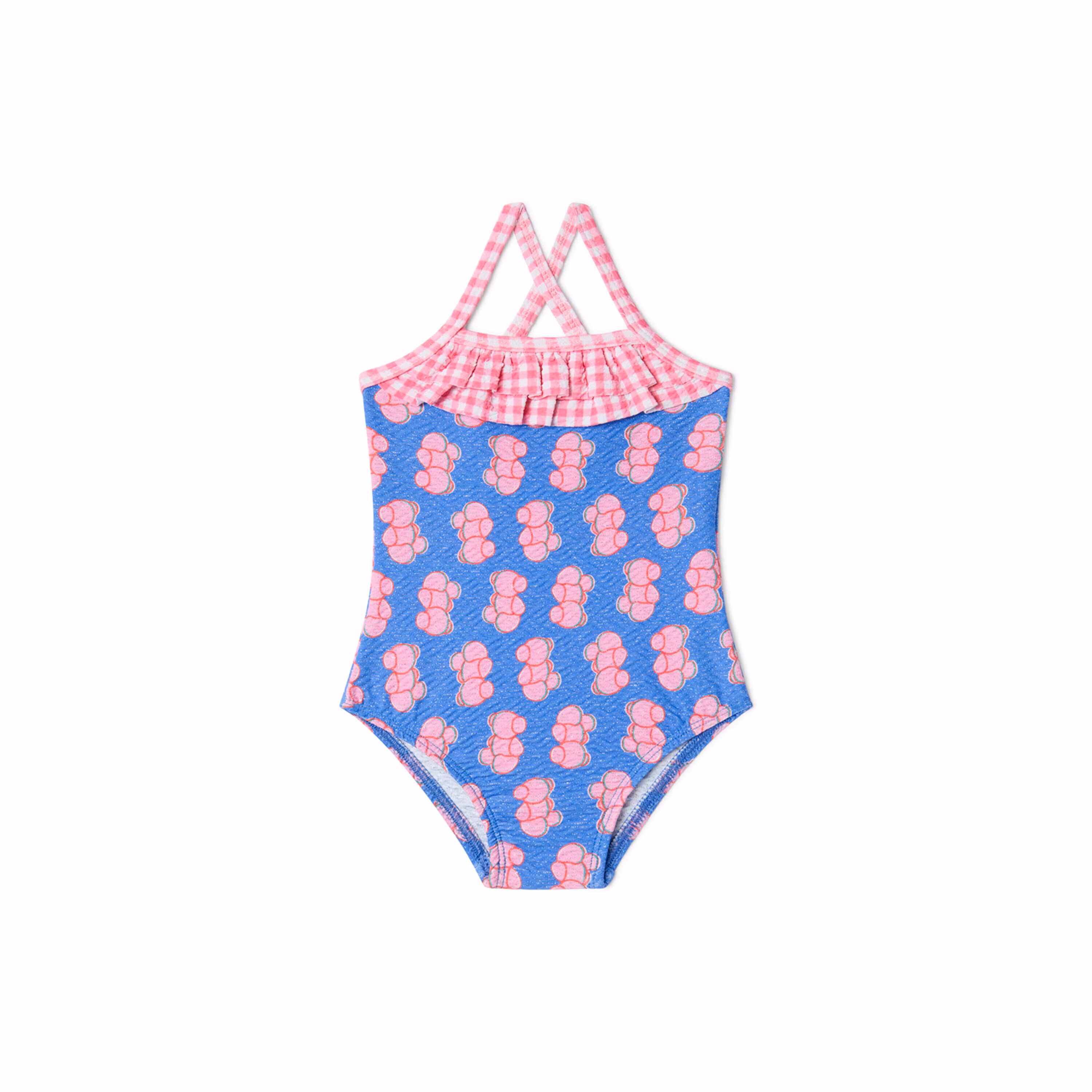 Bañador integral de niña Chic azul
