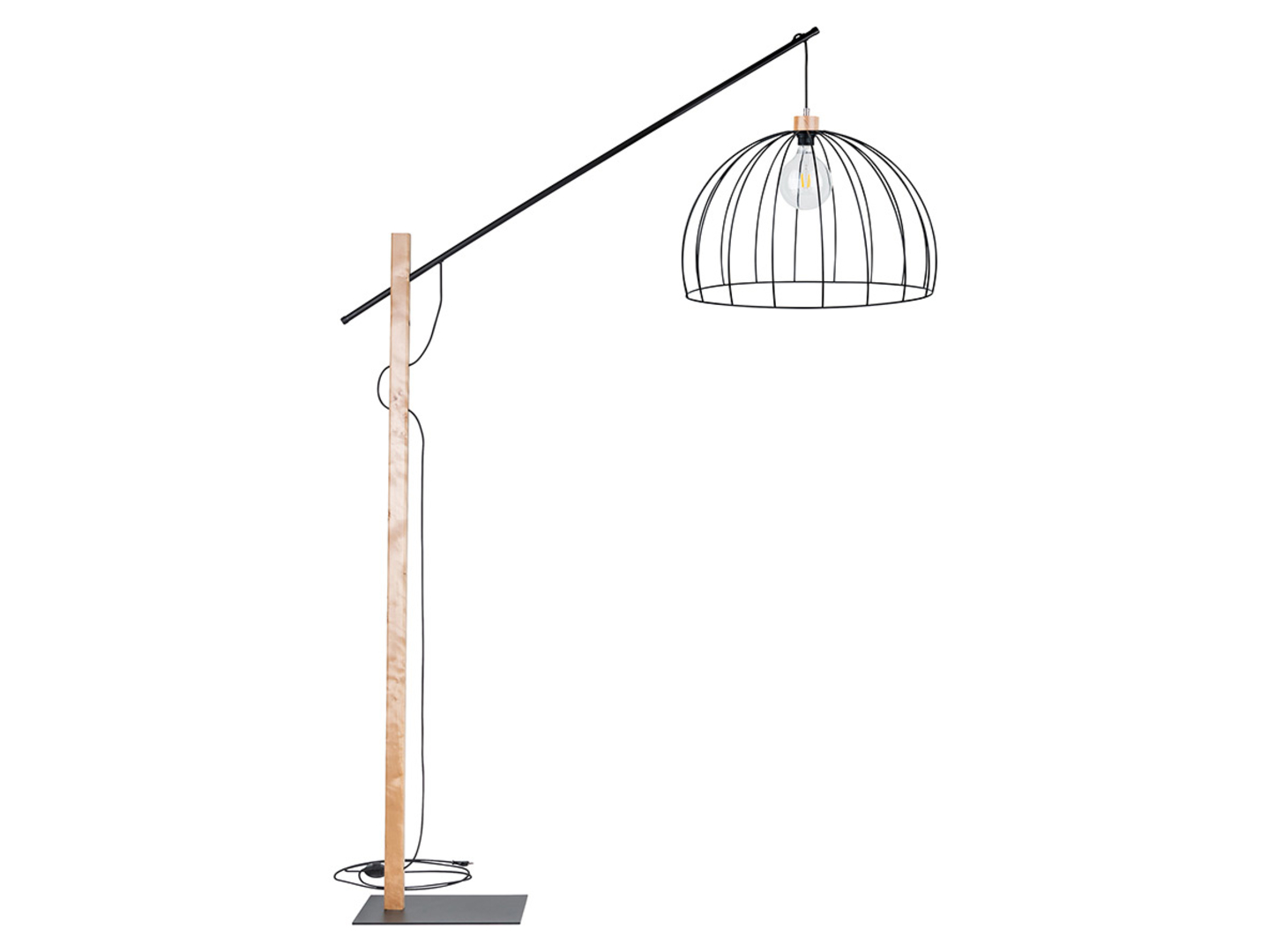 Lampa podłogowa Mandarine metalowa czarna