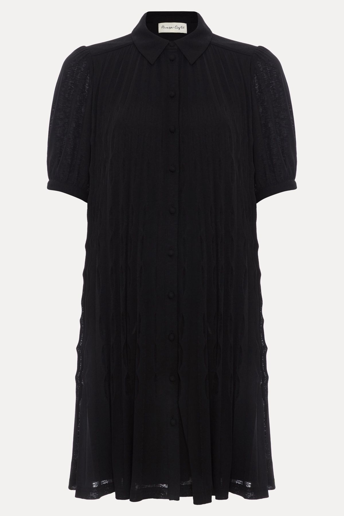 Phase Eight Pleated Button-Front Shirt Dress