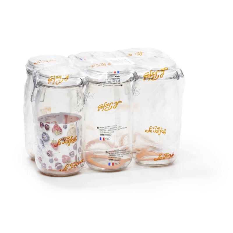 Bocal en verre Super 1,5 L Ø 85 mm 6 pièces LE PARFAIT