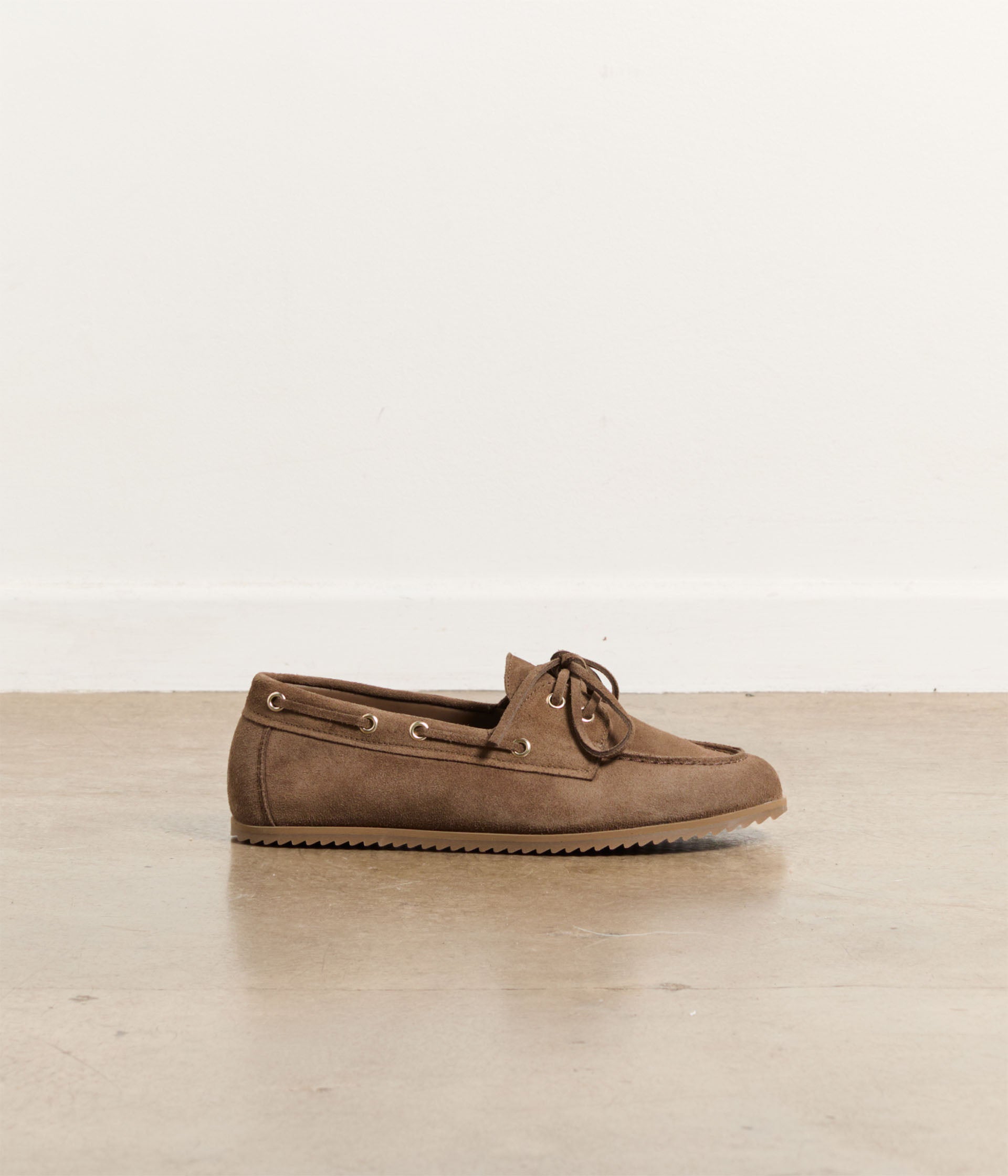 Chaussures bateau taupe Barnabé