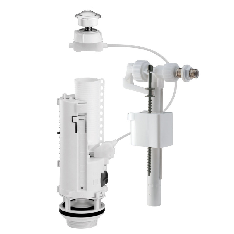 Mécanisme et flotteur de WC Siamp avec bouton-poussoir à câble 3/6 L SANINSTAL