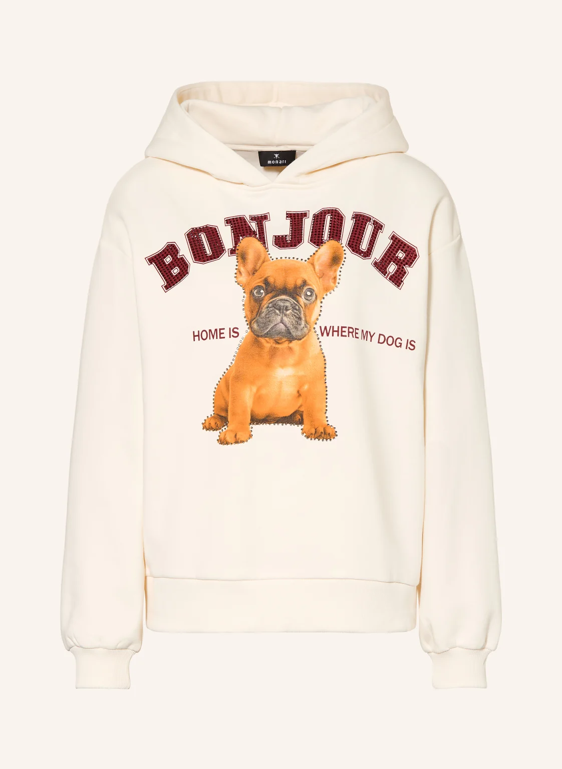 monari Hoodie mit Schmucksteinen
