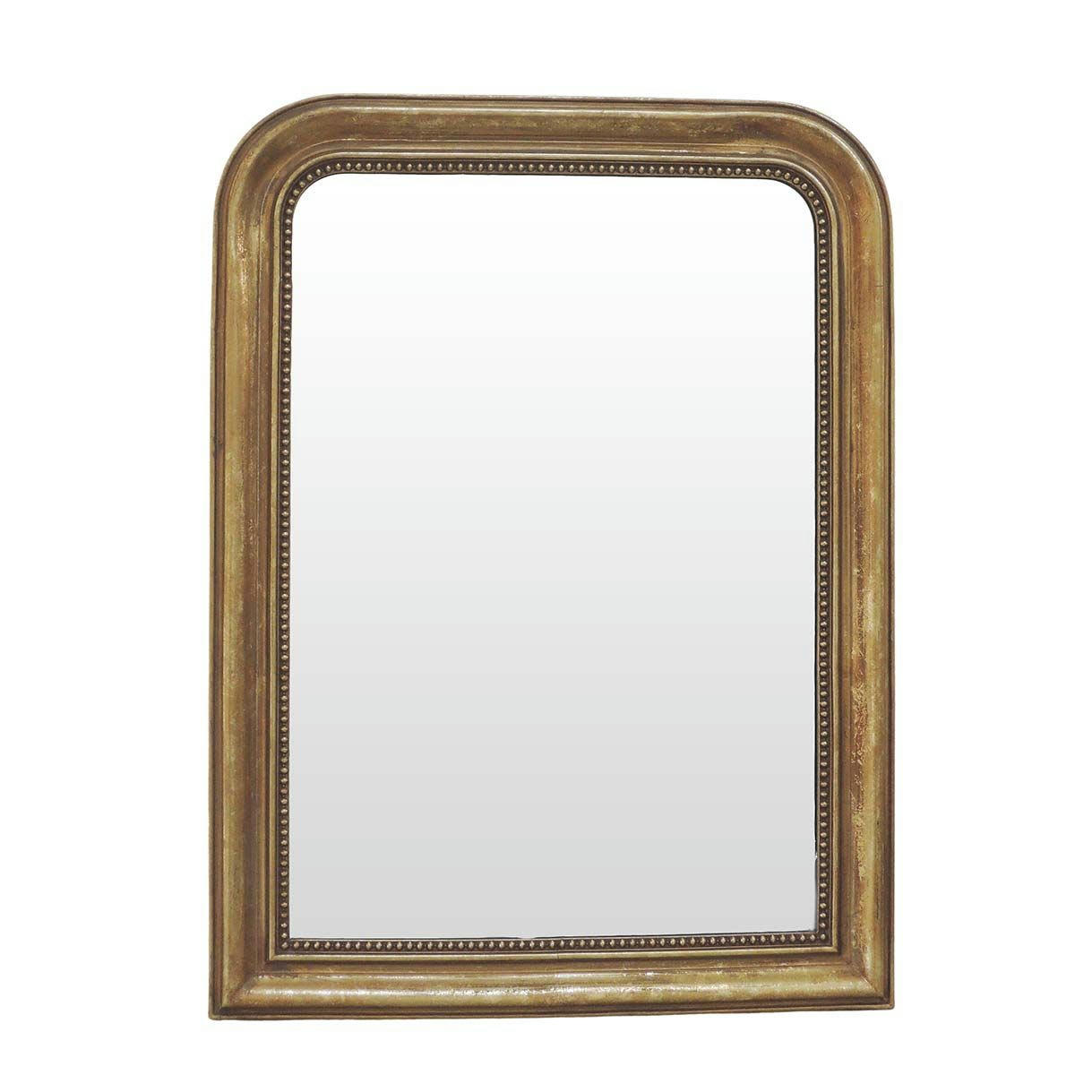 MANDERLEY - Miroir trumeau doré en polyrésine 58,5 x 78 cm