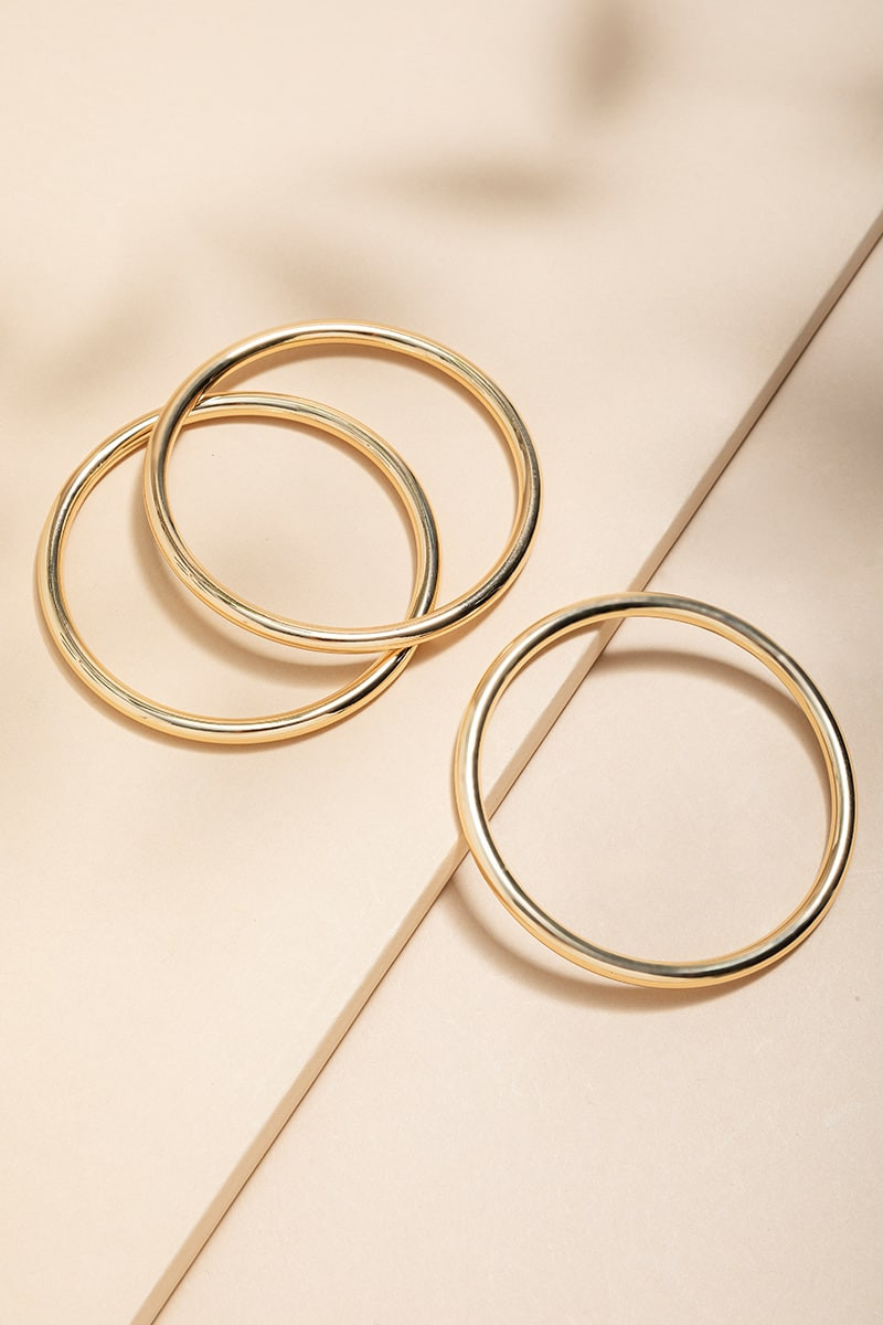 Denise Gold Bangle Bracelet Set