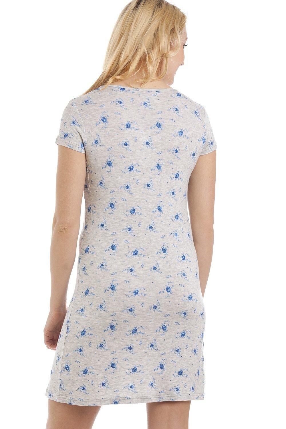 Camille Short Length Floral Print Nightdress