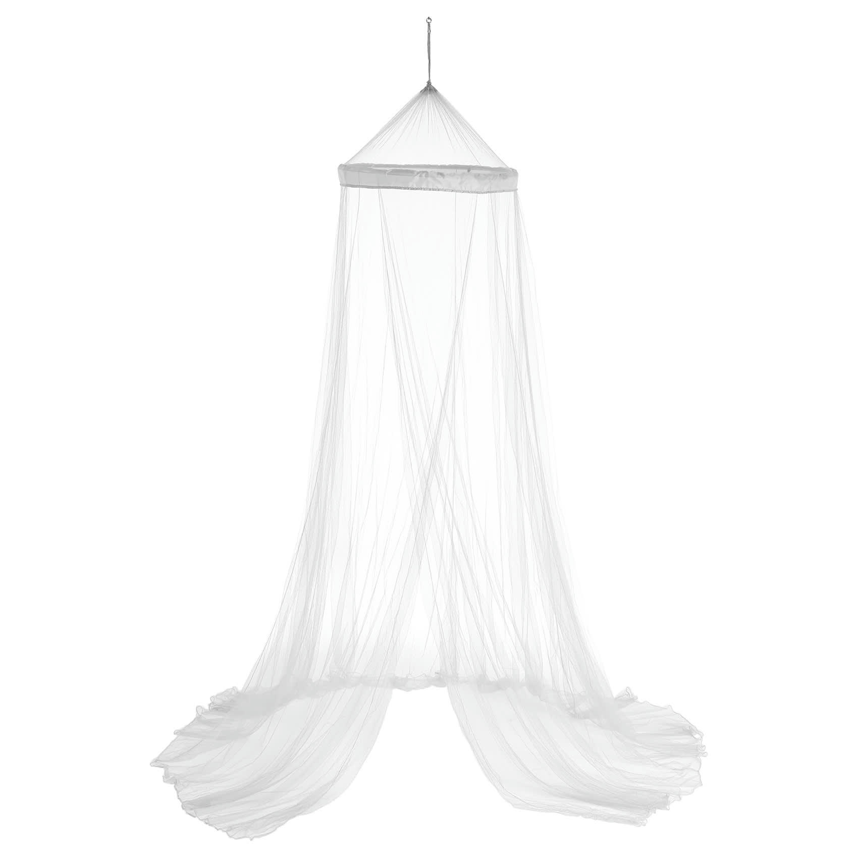 - Ciel de lit moustiquaire polyester blanc 60x250 cm