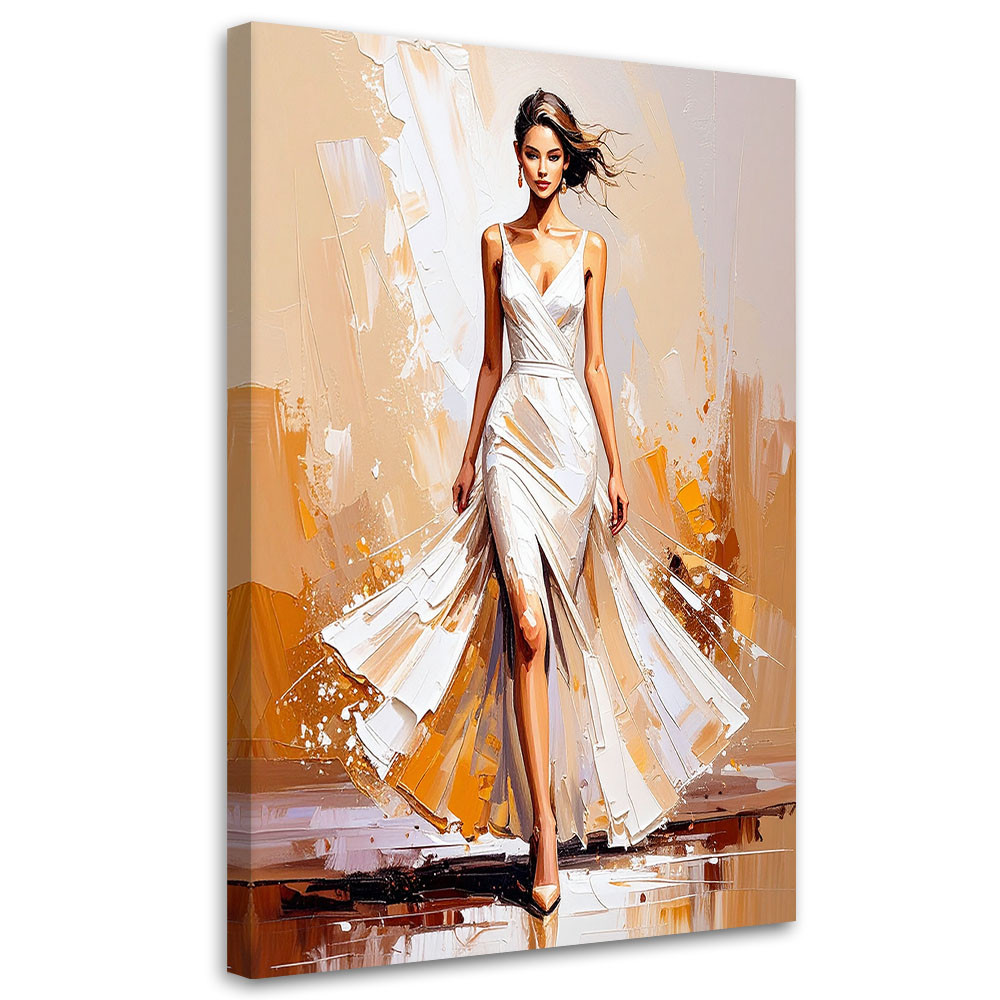 Feeby Obraz do salonu sypialni, Modelka na pokazie mody 40x60