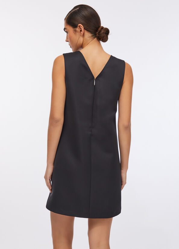 Abito corto in taffet&agrave;